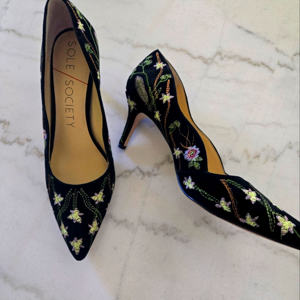 Embroidered Heels